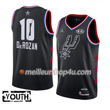 Maillot Basket Enfant San Antonio Spurs DeMar DeRozan 10 2019 All-Star Jordan Brand Noir Swingman